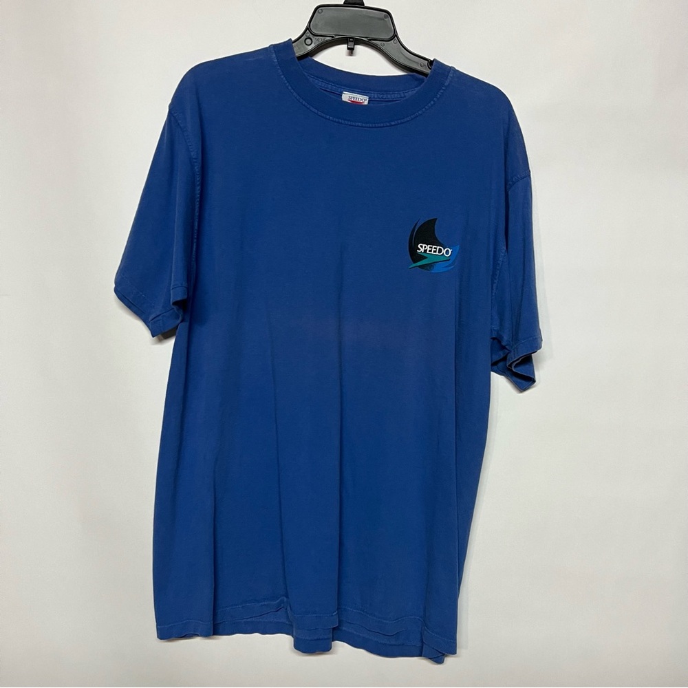Vintage Speedo Men's Blue T-Shirt